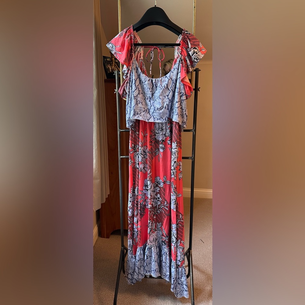 Anthropologie Daily Practice patterned sundress